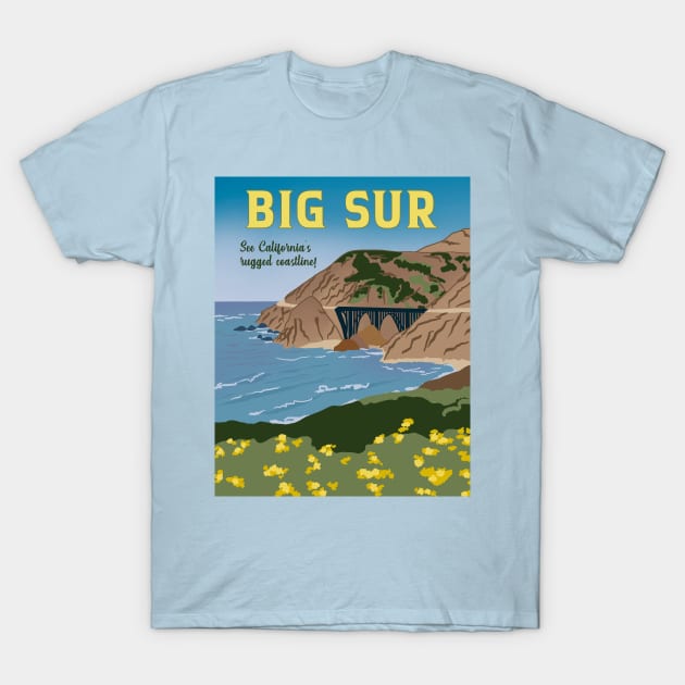 See Big Sur T-Shirt by Erika Lei A.M.